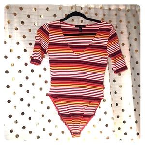 Bodysuit Vibrant Stripped Top